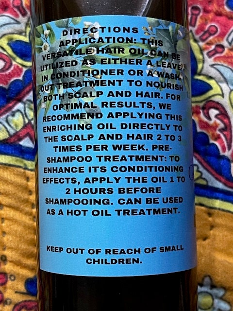 All Organic 8oz Hair Growth Oil