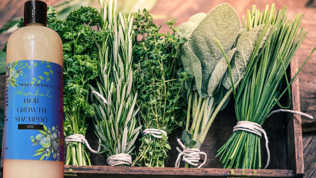 All Natural Hair Growth Shampoo Vegan and Cruelty Free 16oz