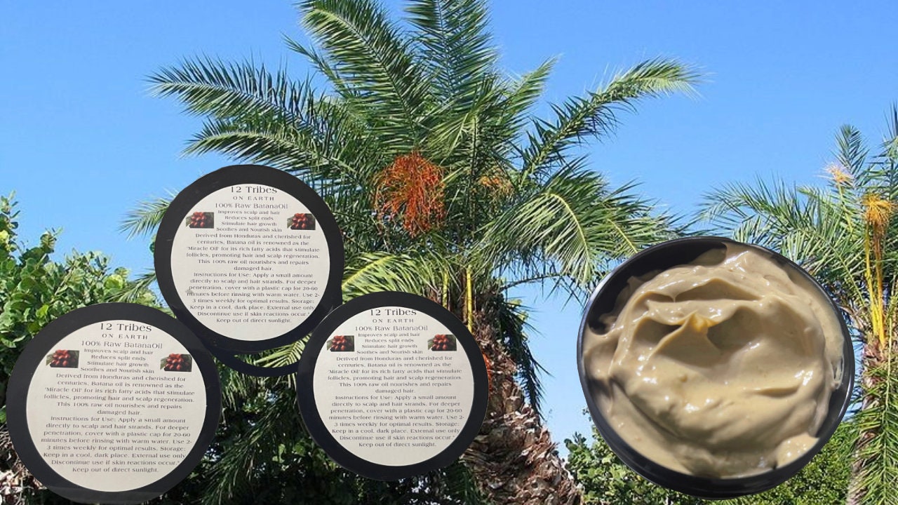 100% Raw Batana Oil 4oz/8oz (Whipped)