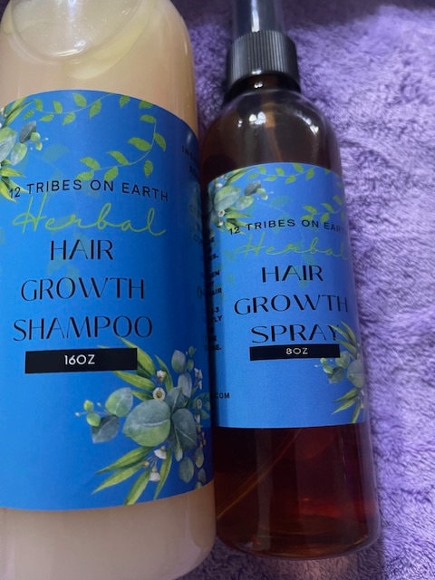 All Natural Hair Growth Elixir, Poo and Spray Bundle