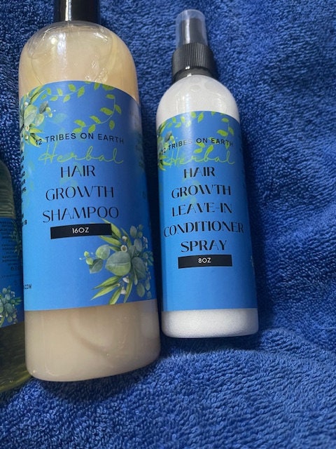 Hair Growth Poo, Oil, Elixir and Leave-In Spray Conditioner Bundle