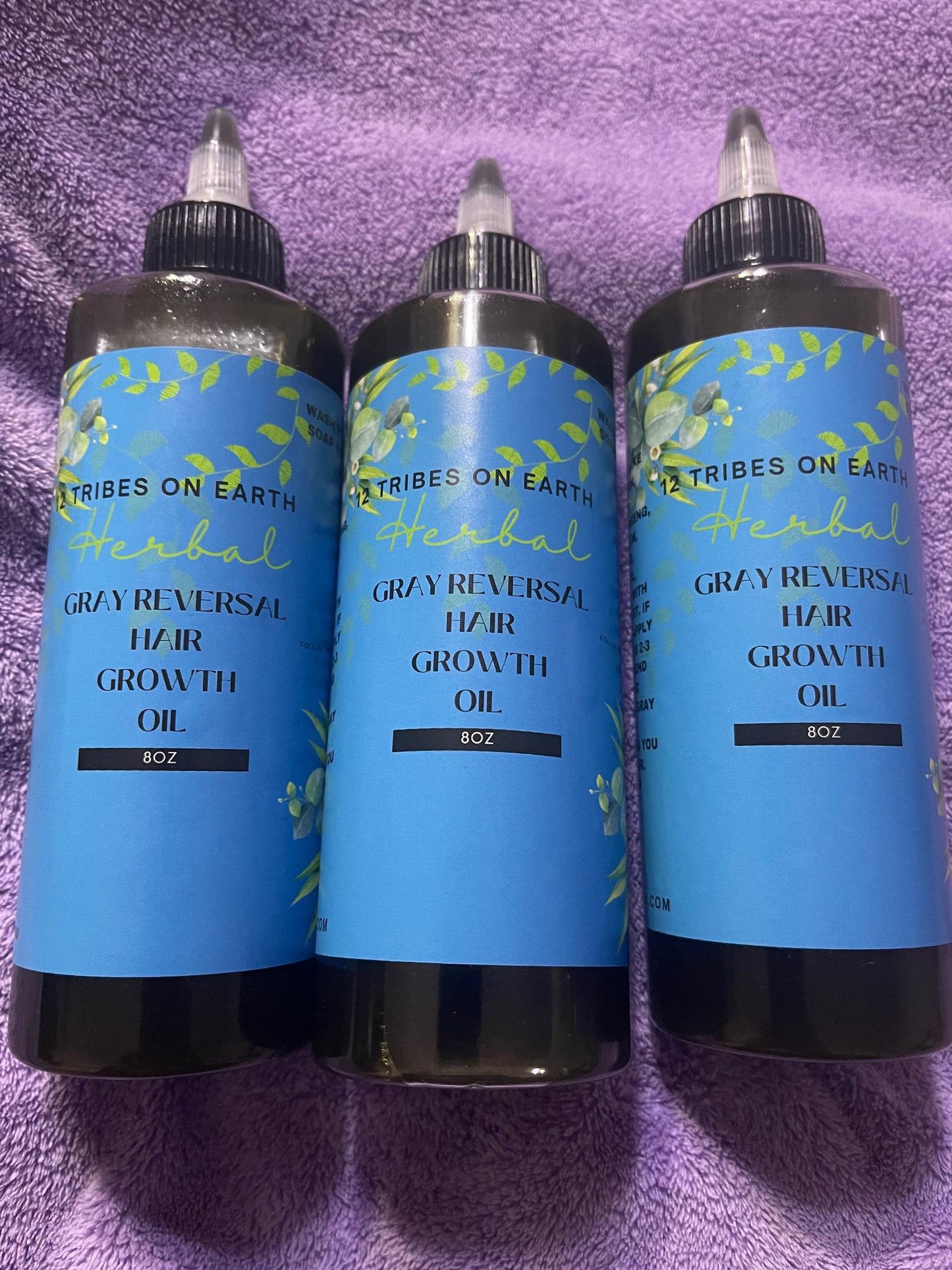 Gray Reversal Hair Growth Oil 4oz/8oz