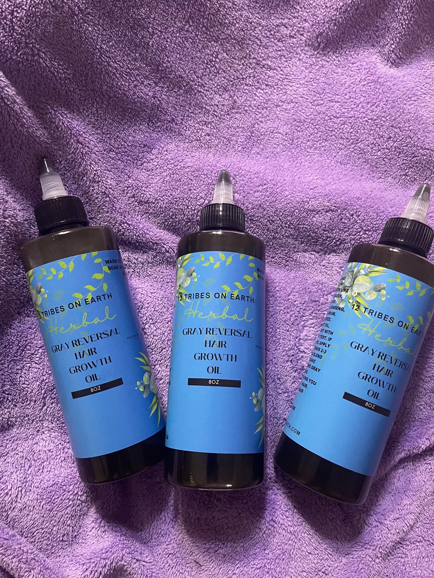 Gray Reversal Hair Growth Oil 4oz/8oz