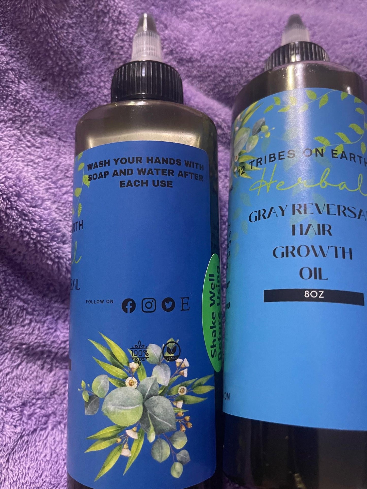 Gray Reversal Hair Growth Oil 4oz/8oz