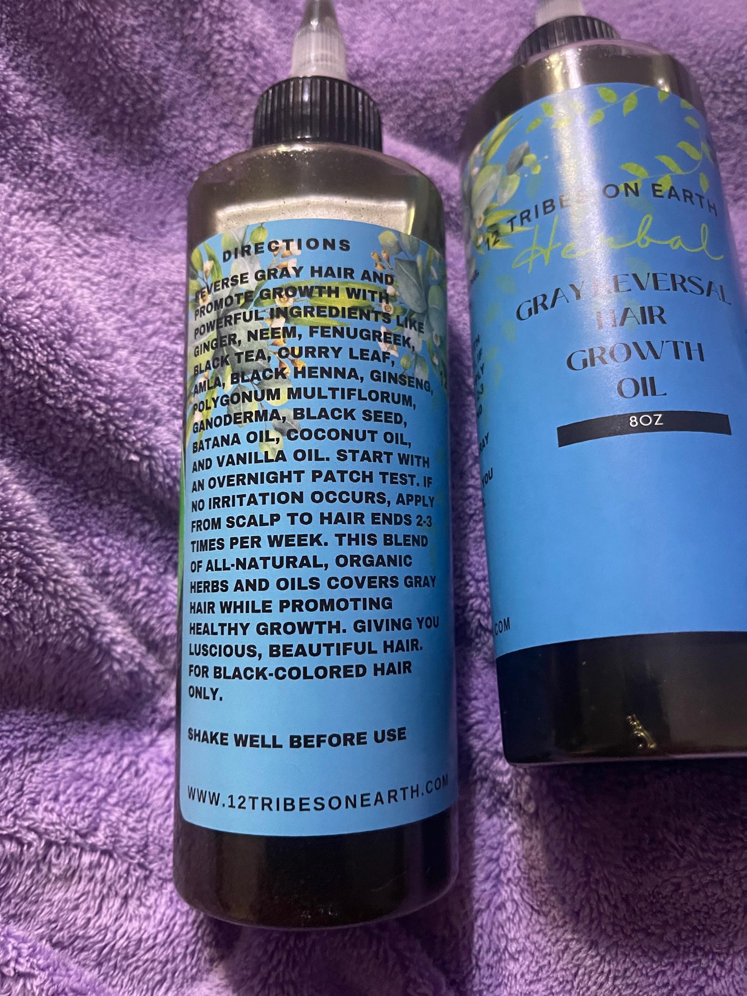 Gray Reversal Hair Growth Oil 4oz/8oz