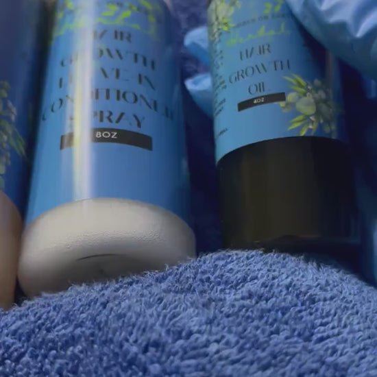 Hair Growth Poo, Oil, Elixir and Leave-In Spray Conditioner Bundle